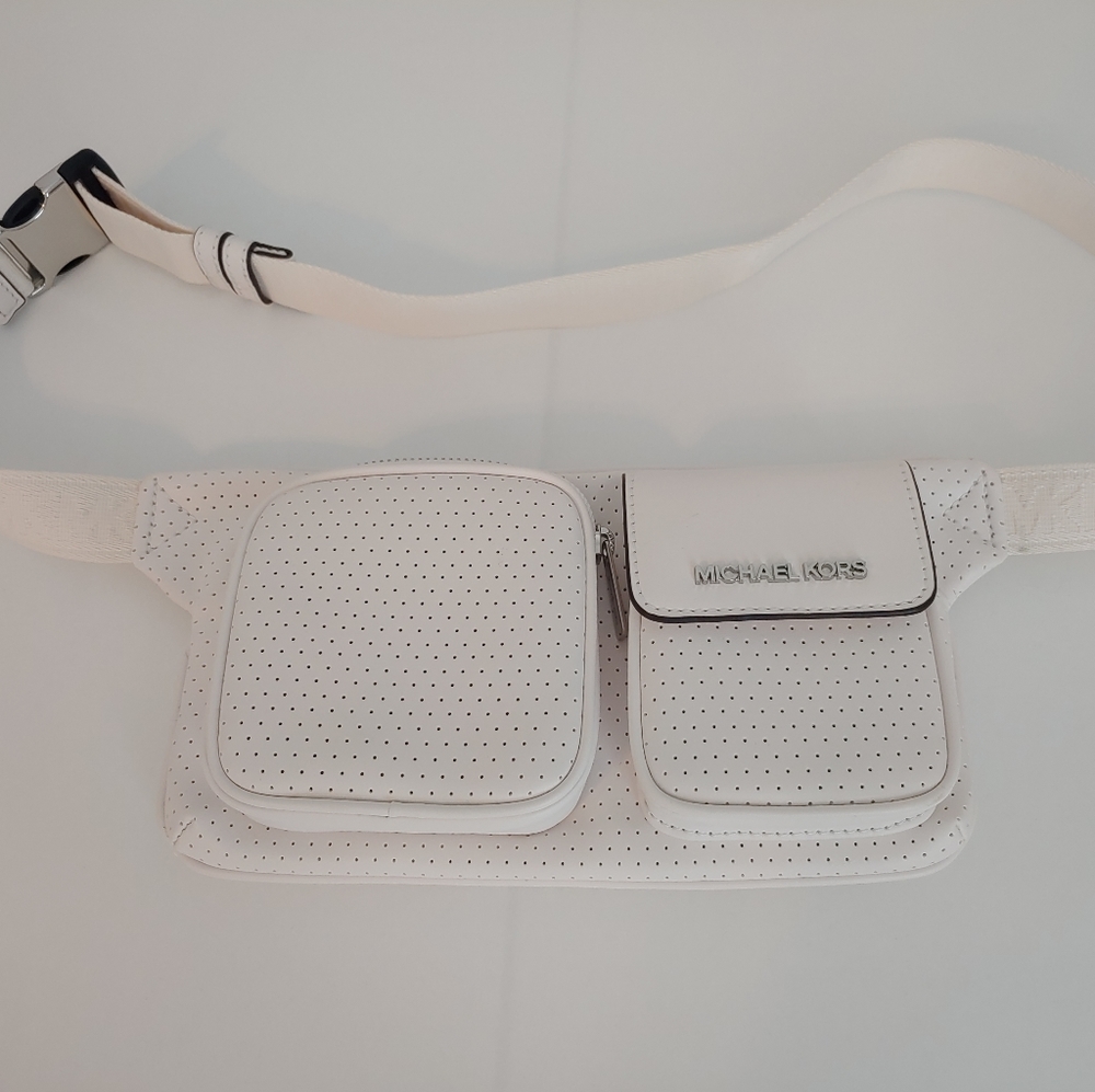 Michael Kors Leather Fanny Pack, Sling, Purse NEW!